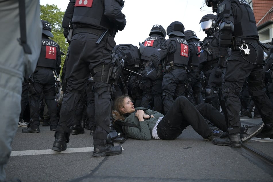 Die Polizei war während des AfD-Bundesparteitags im Dauereinsatz gewesen.