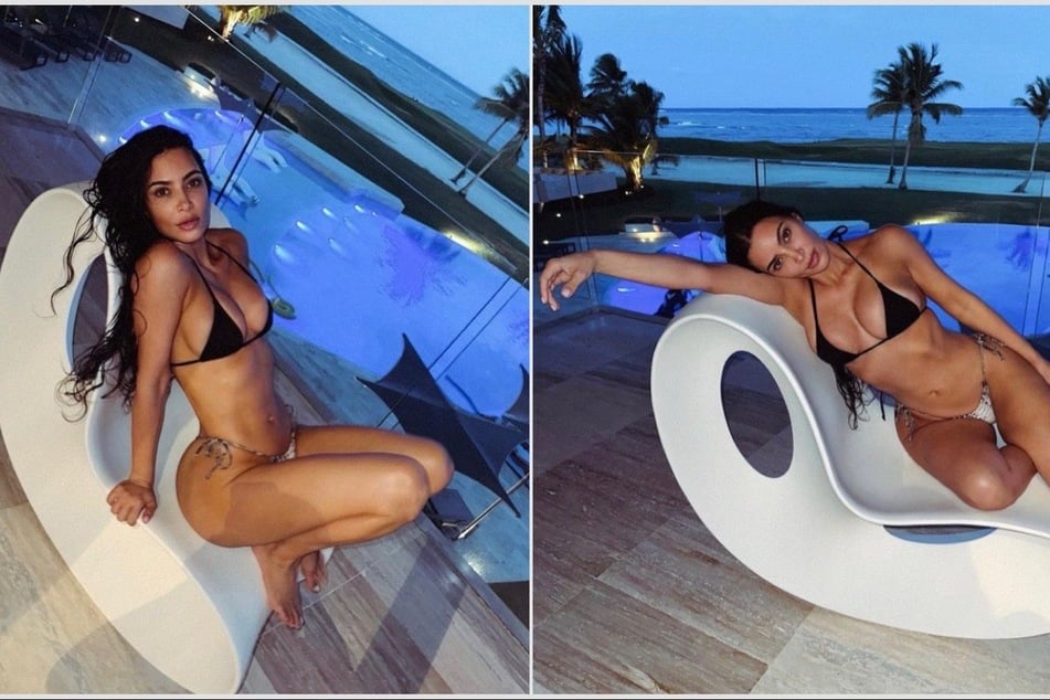 Kim Kardashian dials up the summer heat in "risky" bikini snap