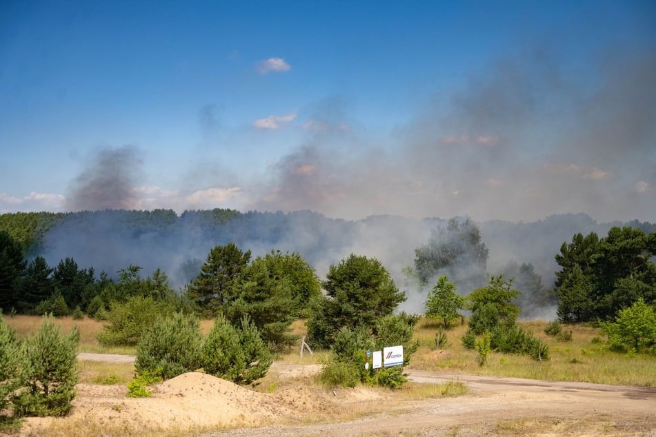 Großbrand auf früheren Panzerschießplatz gestoppt