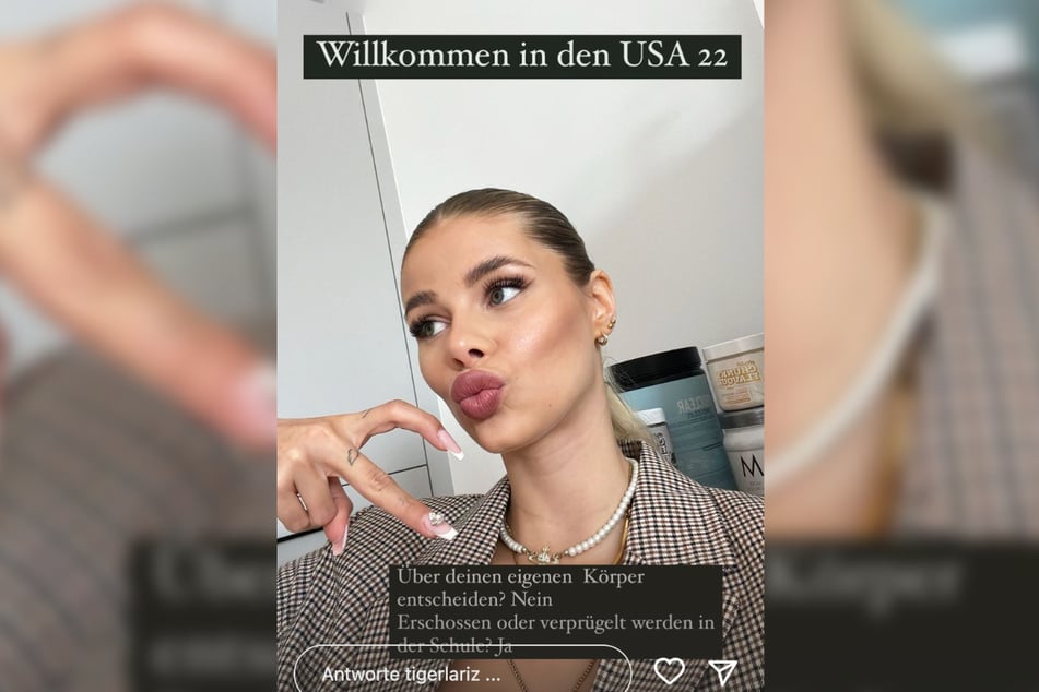 Model Larissa Neumann (22) äußerte sich auf Instagram zur gesellschaftspolitischen Entwicklung in den USA.