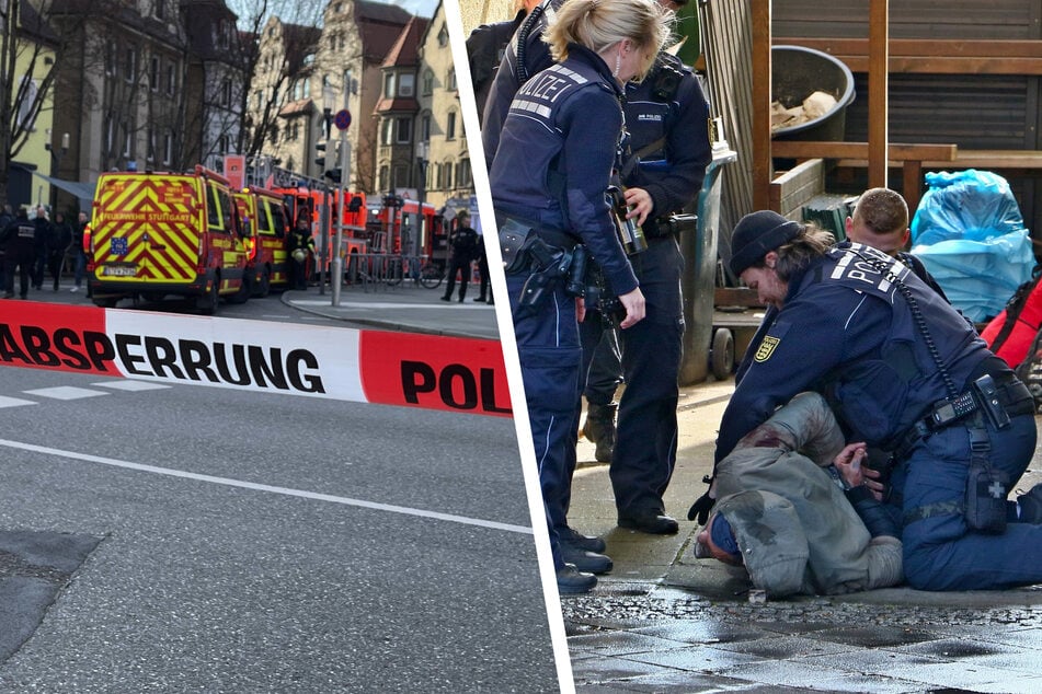 Stuttgart: Großeinsatz in Stuttgart: Zwei Tote nach Brand, bewaffneter Mann festgenommen