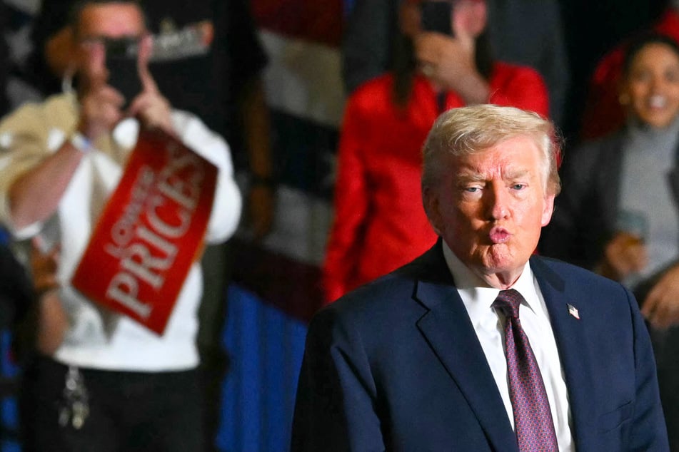 During a rally in North Carolina on Friday, President Donald Trump claimed that he has "never" discussed women's looks since he entered politics in 2016.