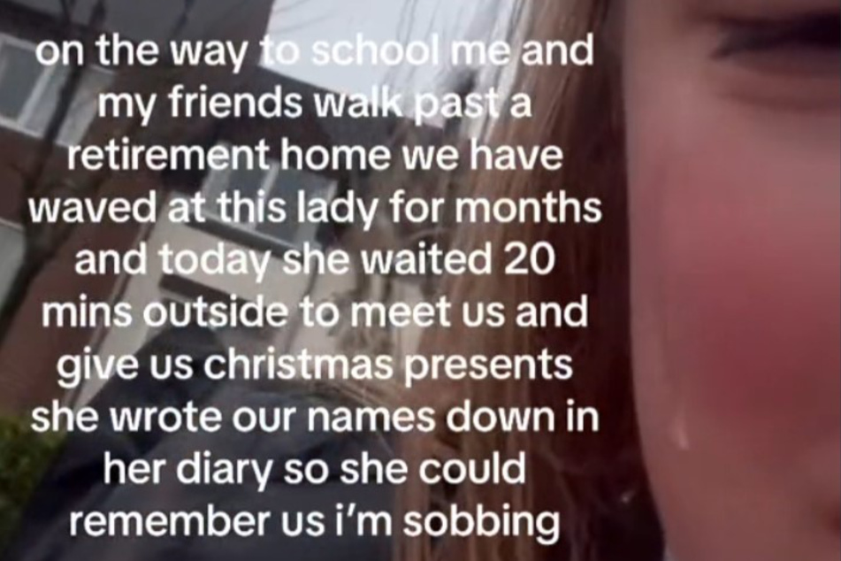 Im Video sind die Tränen der Dreizehnjährigen deutlich zu sehen.