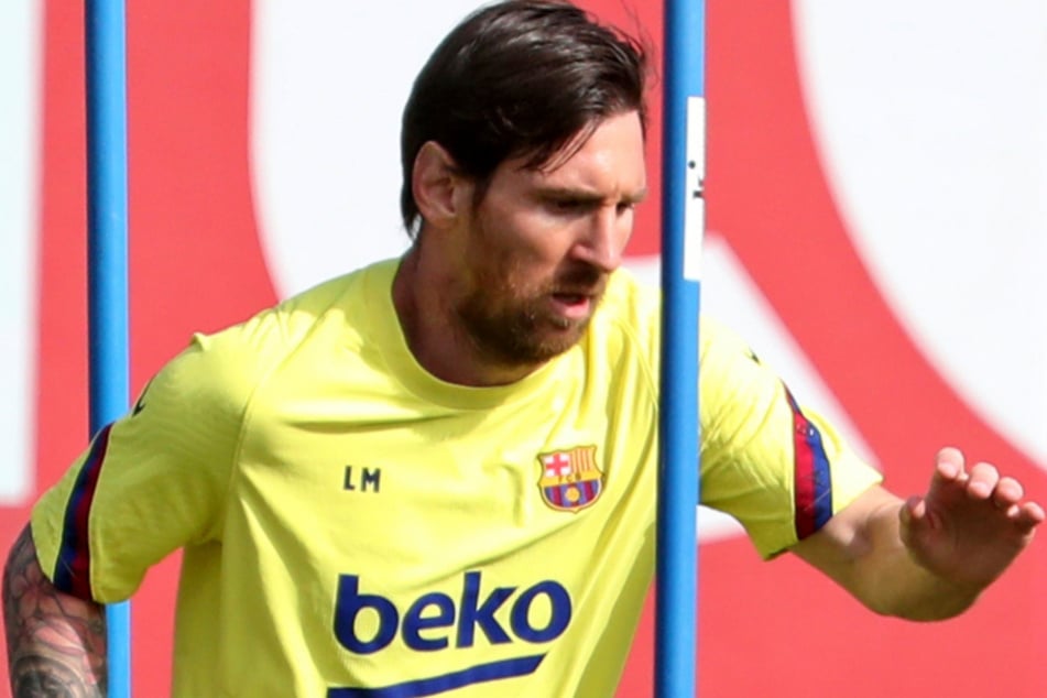 Auf diesem vom FC Barcelona zur Verfügung gestellten Foto trainiert Lionel Messi in Barcelona.