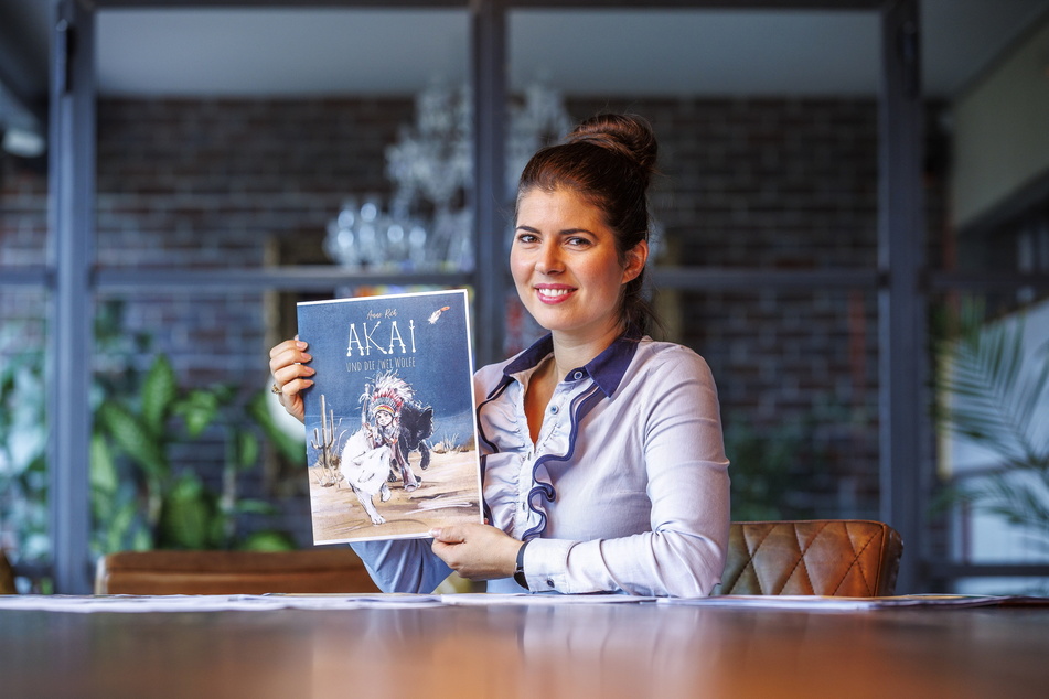 Anne Rich (33) sucht Unterstützer für ihr Kinderbuch "Akai und die zwei Wölfe".