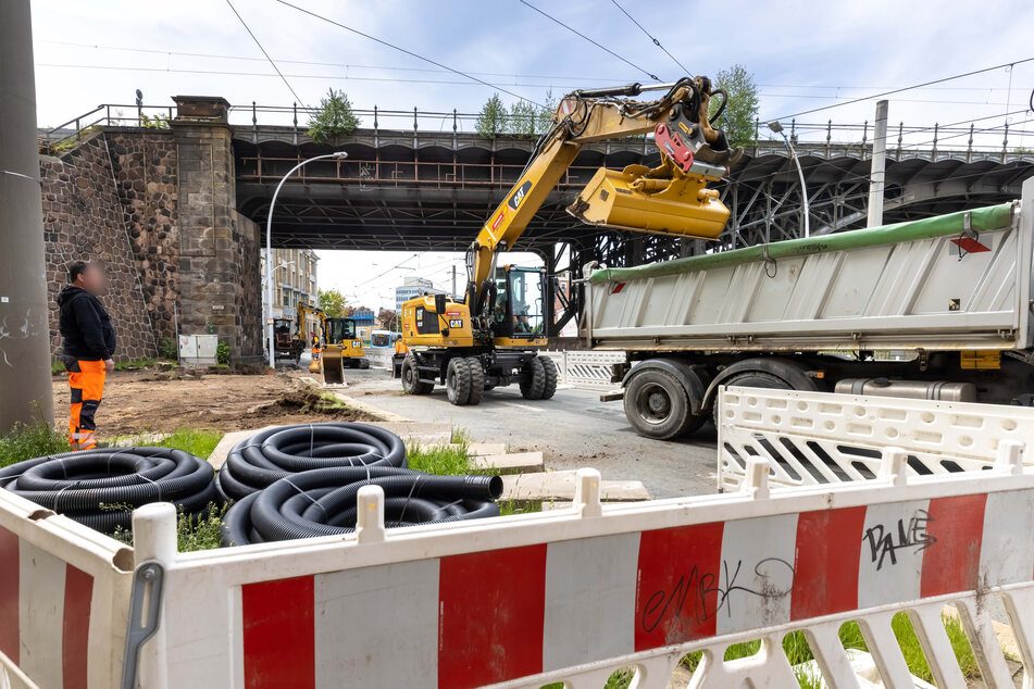 Baustellen Chemnitz: Wegen des Hochwassers 2013: Annaberger Straße teilweise gesperrt