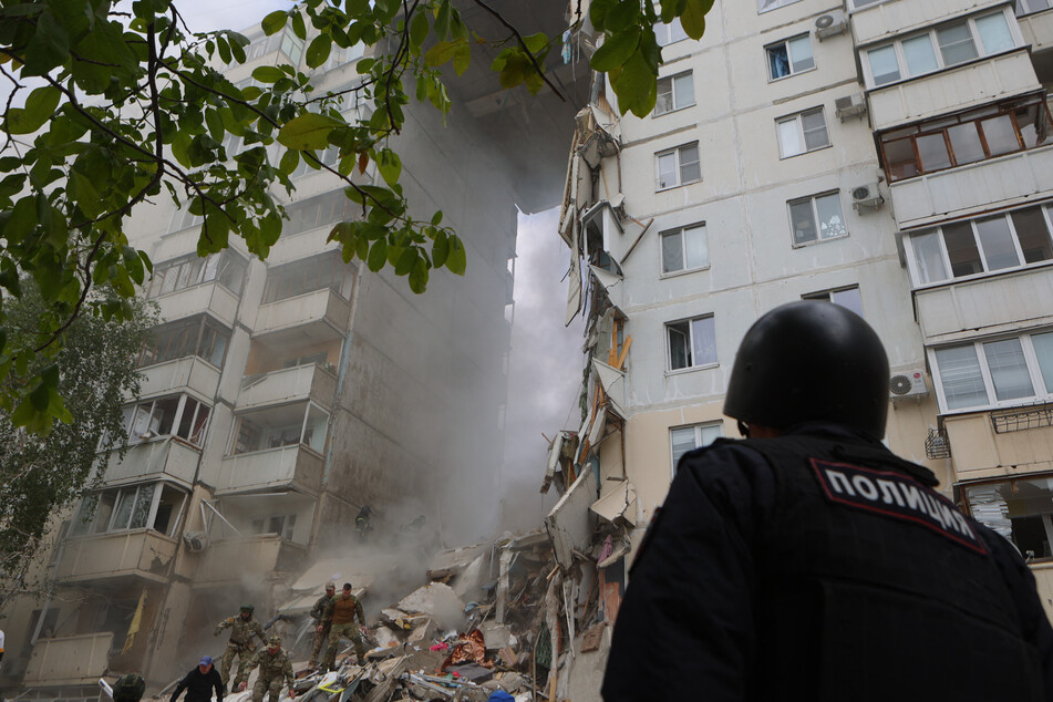 At least 20 people were injured, in the partial collapse of a building in Belgorod after a Ukrainian strike.