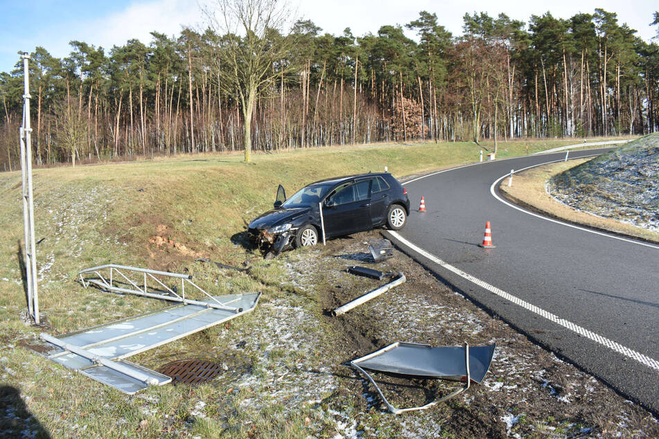 Im Landkreis Wittenberg kam es am Montag zu einem Unfall mit teuren Folgen.