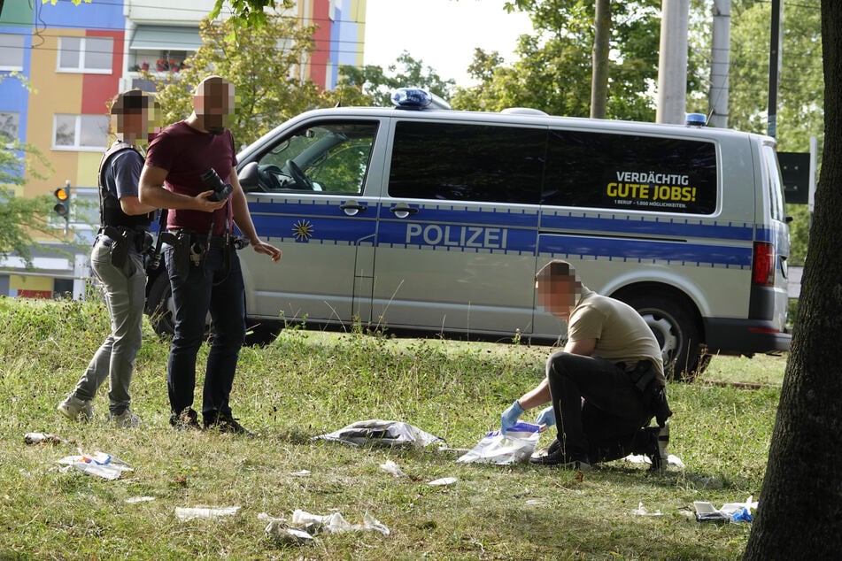 Die Polizei sicherte vor Ort mehrere Spuren.