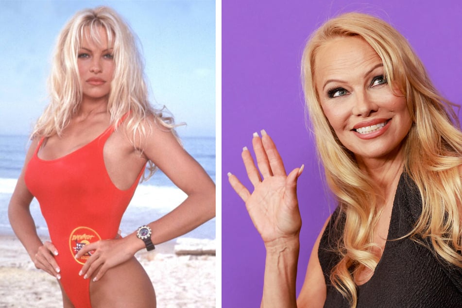 An unforgettable look: Pamela Anderson in the 90s in the TV series "Baywatch".