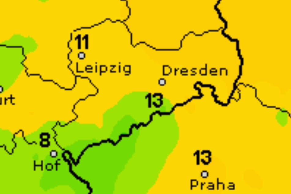Tagsüber bewegen sich die Temperaturen weiterhin um die 10 Grad.