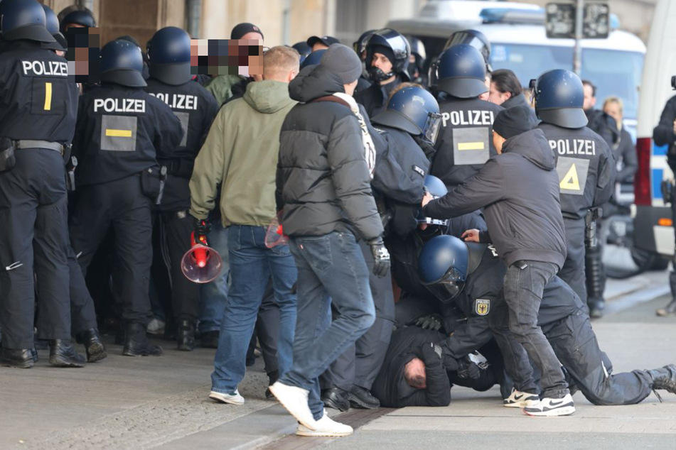 Die Bundespolizei ging nach eigenen Angaben gegen einzelne Personen vor.