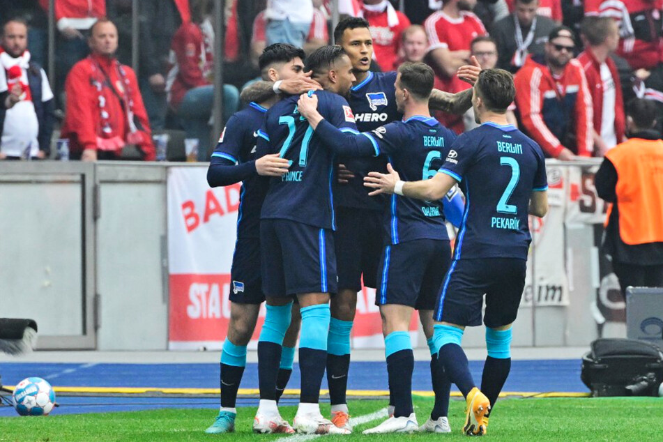 Hertha gelang ein wichtiger Befreiungsschlag im Abstiegskampf. Dementsprechend groß war die Freude.