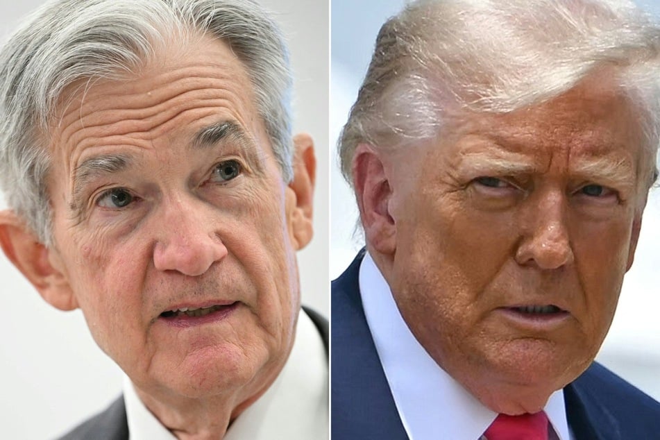 President Donald Trump (r.) has pressured the Federal Reserve, led by Chair Jerome Powell, to lower interest rates.