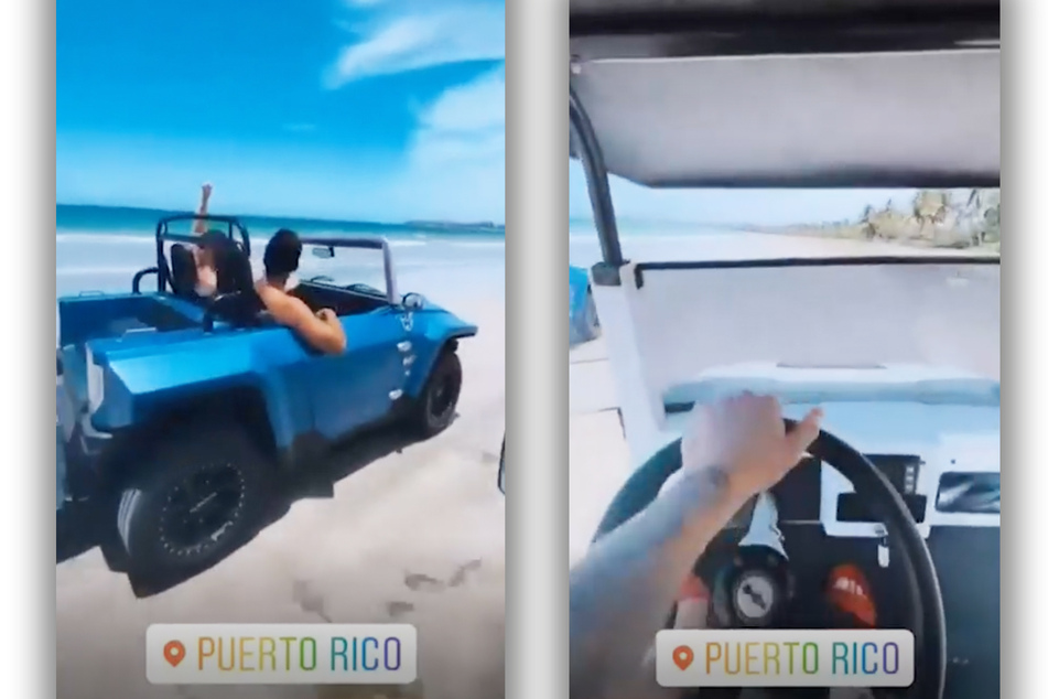 In his Instagram story, Jake Paul flaunted his dune buggy.