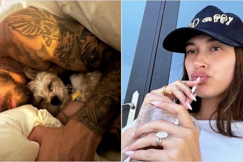 Hailey Bieber shared new pics of her home life with Justin (l.) after rumors swirled that the two were splitting up.