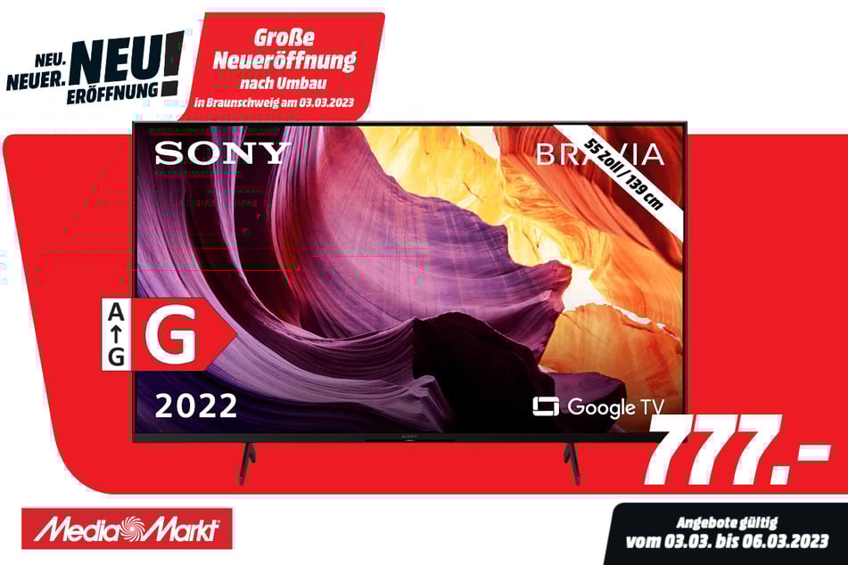 55-Zoll Sony-Fernseher für 777 Euro.