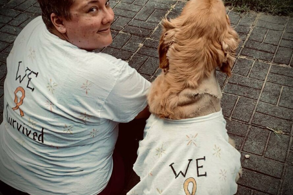 Samantha Casson und Hund Lily haben beide den Krebs besiegt.
