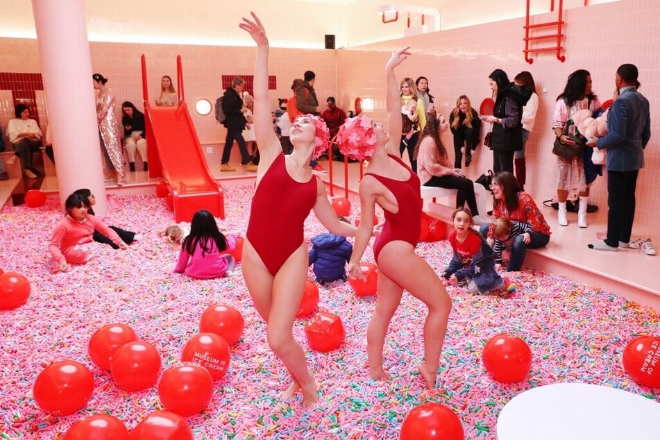Performers at the opening of the Museum of Ice Cream in December 2019.