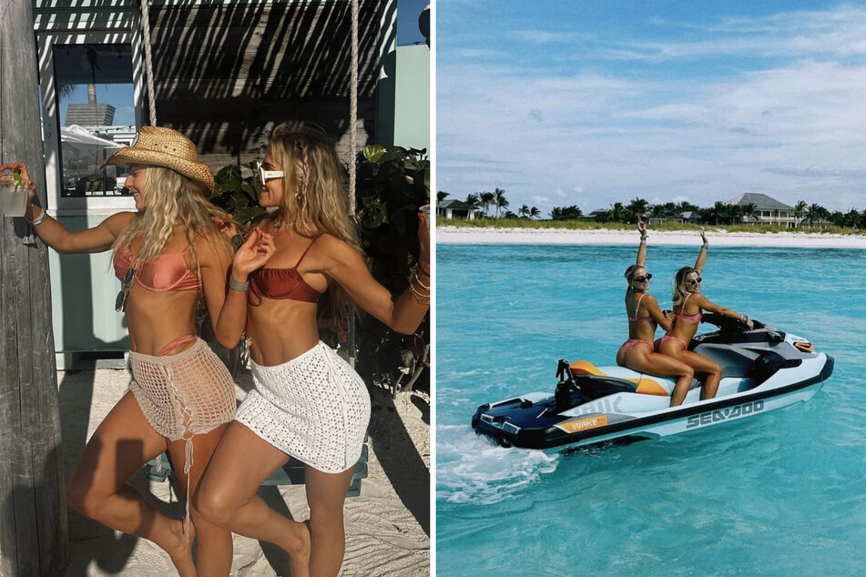 Haley and Hanna Cavinder spice up the internet with epic Bahamas trip