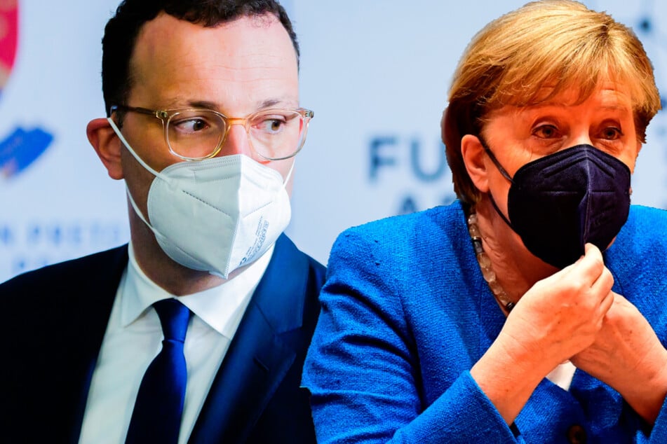 Kanzlerin Angela Merkel und Gesundheitsminister Jens Spahn (beide CDU) haben auf die Bedeutung der Impfungen hingewiesen. (BIldmontage)