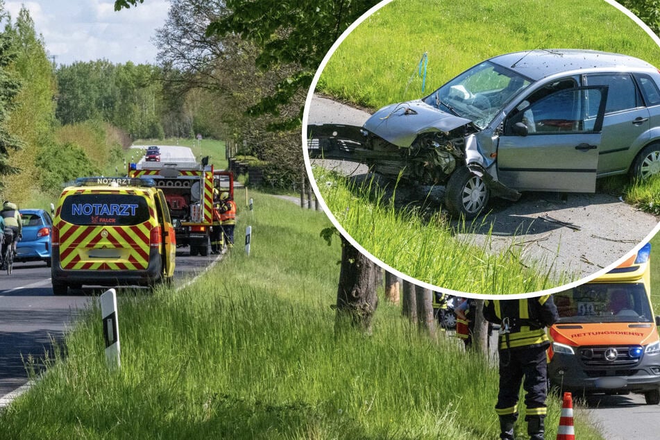 Unfall auf B99: Ford-Fahrer kommt von Straße ab und kollidiert mit Baum