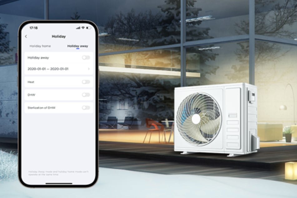 Der Urlaubsmodus sorgt für eine angenehme Raumtemperatur bei der Rückkehr.