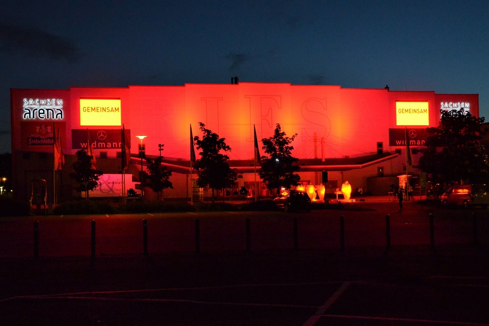 Der Riesaer Weihnachtsmarkt könnte dieses Jahr in der Sachsenarena stattfinden.