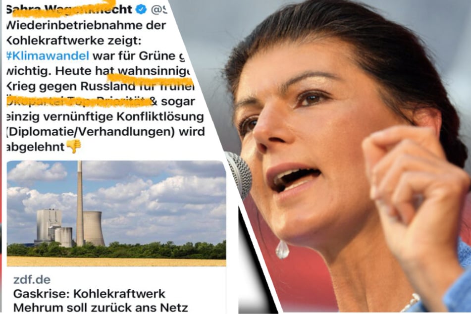 Mit diesem Tweet auf Twitter sorgt Sahra Wagenknecht (53, Linke) derzeit für Empörung.
