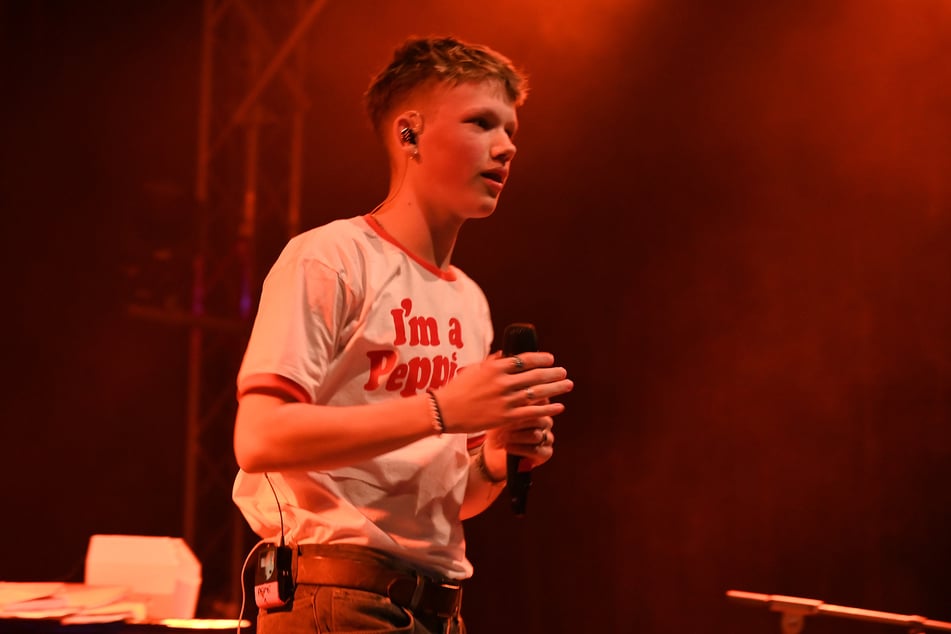 Yung Pepp (17) gab am Samstag sein erstes Solokonzert in Leipzig.