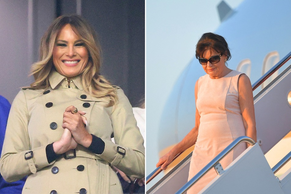 As Donald Trump was pushing for immigration reform, his wife Melania (l.) was helping her mother (r.) become a citizen using a method he regularly criticized.
