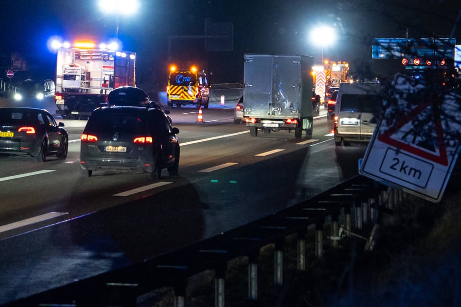 Unfall A3: Glätte als Auslöser? Unfall auf A3 sorgt für langen Rückstau