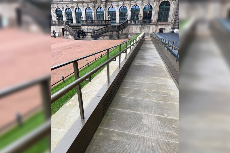 Eines der Renommierprojekte aus der letzten Zeit: die Rampe zur Dresdner Gemäldegalerie.