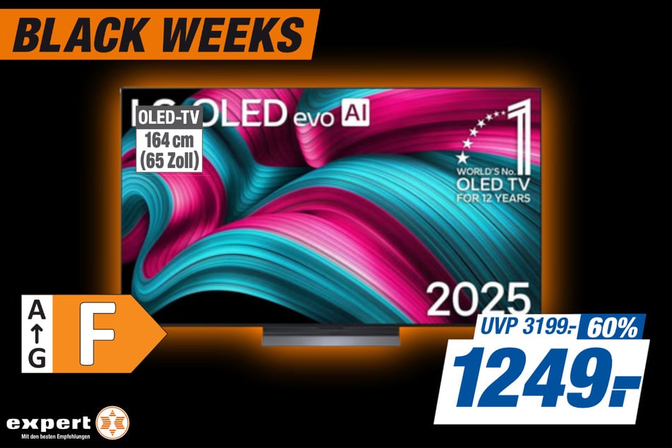 65-Zoll LG-Fernseher OLED65C56LB für 1.249 statt 3.199 Euro.