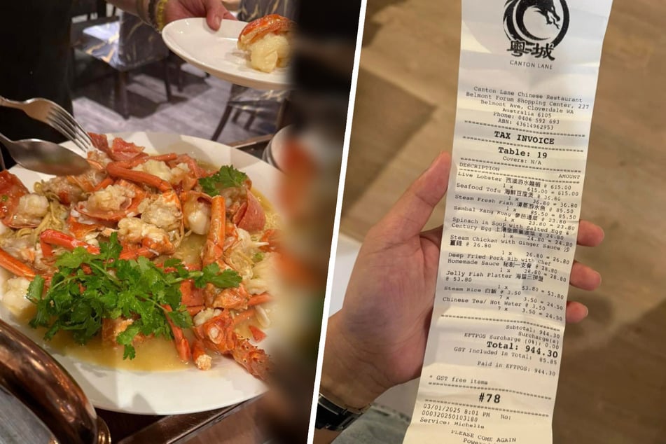 Woman orders pasta dish in a restaurant: When she looks at the bill, she's stunned