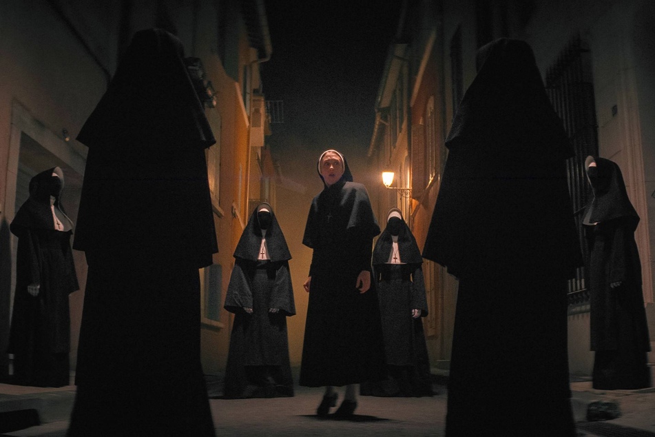 Taissa Farminga is back as Sister Irene in the horror sequel, The Nun II.