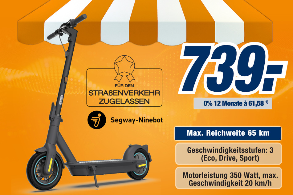 Segway-Ninebot Max G30DII: Akku mit hoher Leistung: Bis zu 65 km fahren!