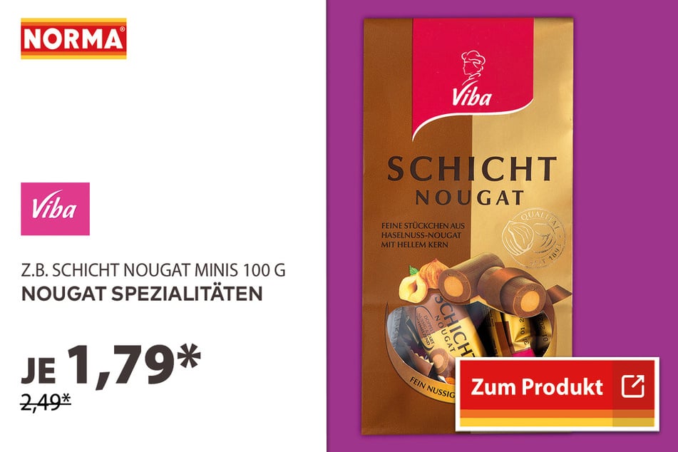 Nougat Spezialitäten von Viba für 1,79 Euro