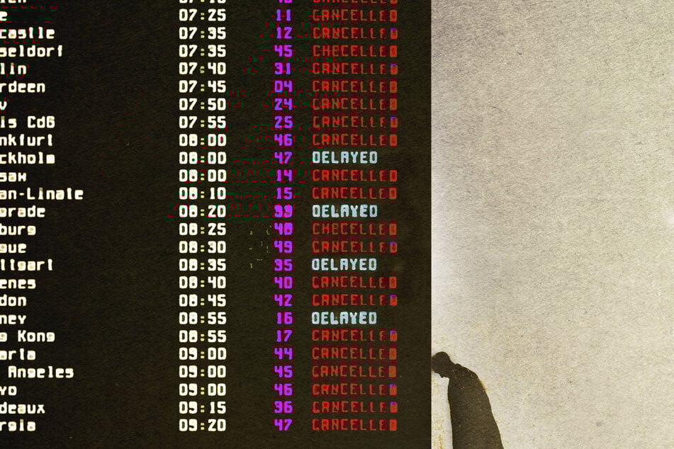 Streichkonzert auf der Anzeigetafel - Albtraum jedes Urlaubers: Flüge fallen reihenweise aus und es gibt keinen Ersatz.