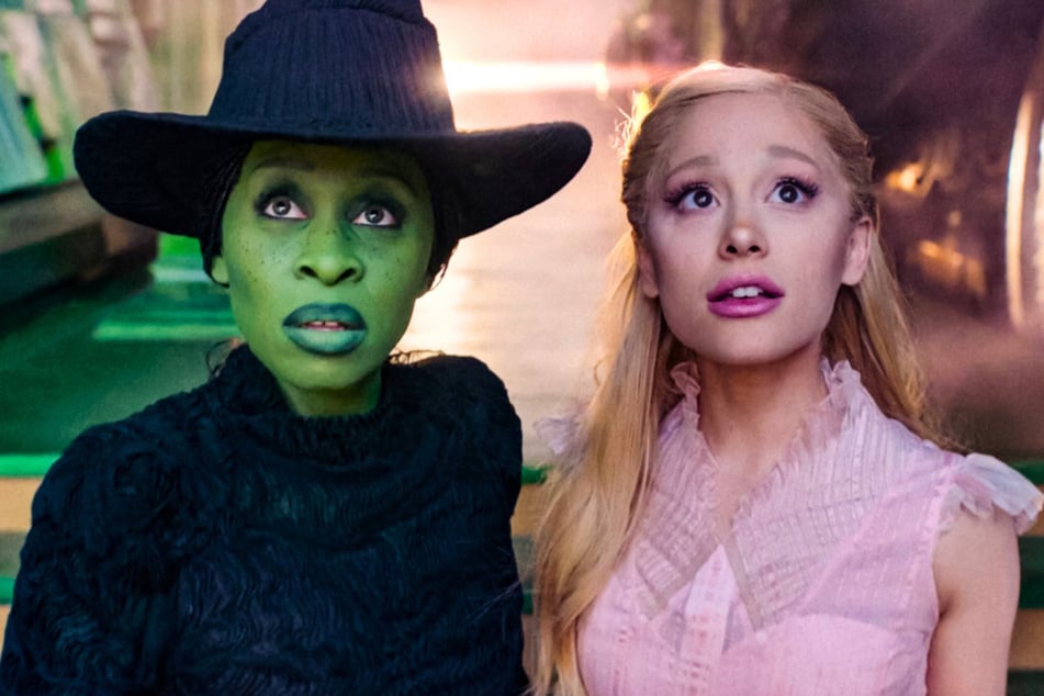 In a new interview with Vanity Fair, Ariana Grande (r.) dished on her role in the upcoming movie adaptation of the Wicked musical.