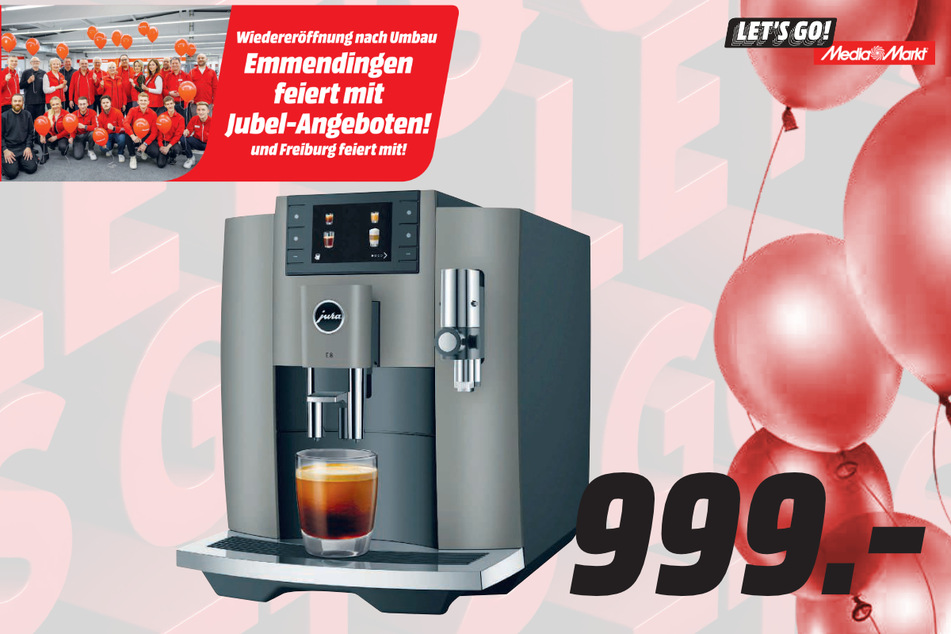 Jura-Kaffeevollautomat für 999 Euro.