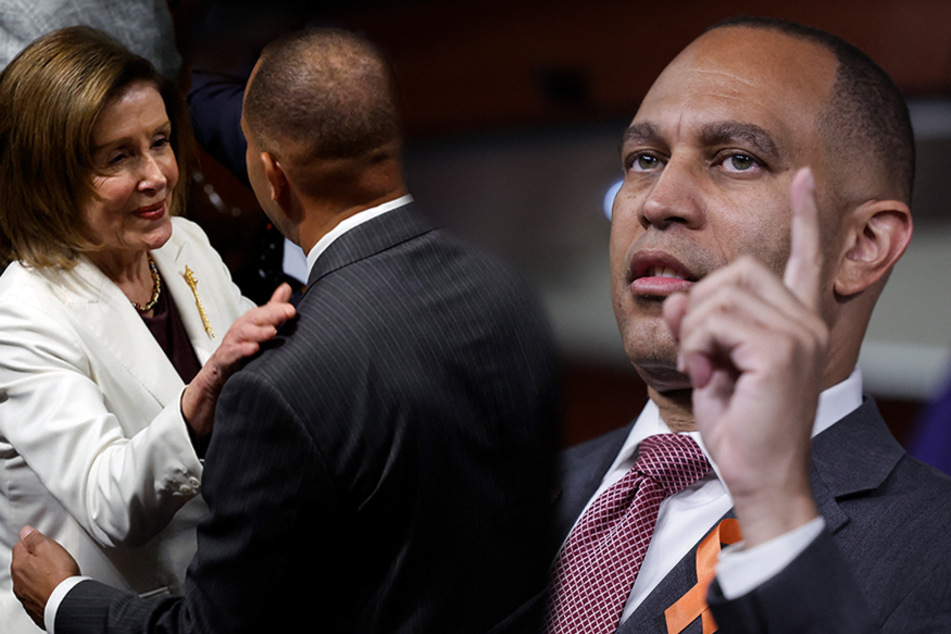 House Democrats named Hakeem Jeffries (r) as the Democratic leader in the chamber.