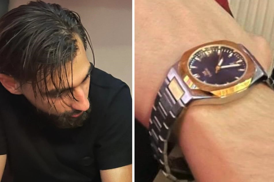 Dieser Mann soll der Kripo nach zwei Brüder in Charlottenburg-Wilmersdorf im vergangenen Juni beinahe ausgeraubt haben und ihnen die abgebildete Uhr gezeigt haben.