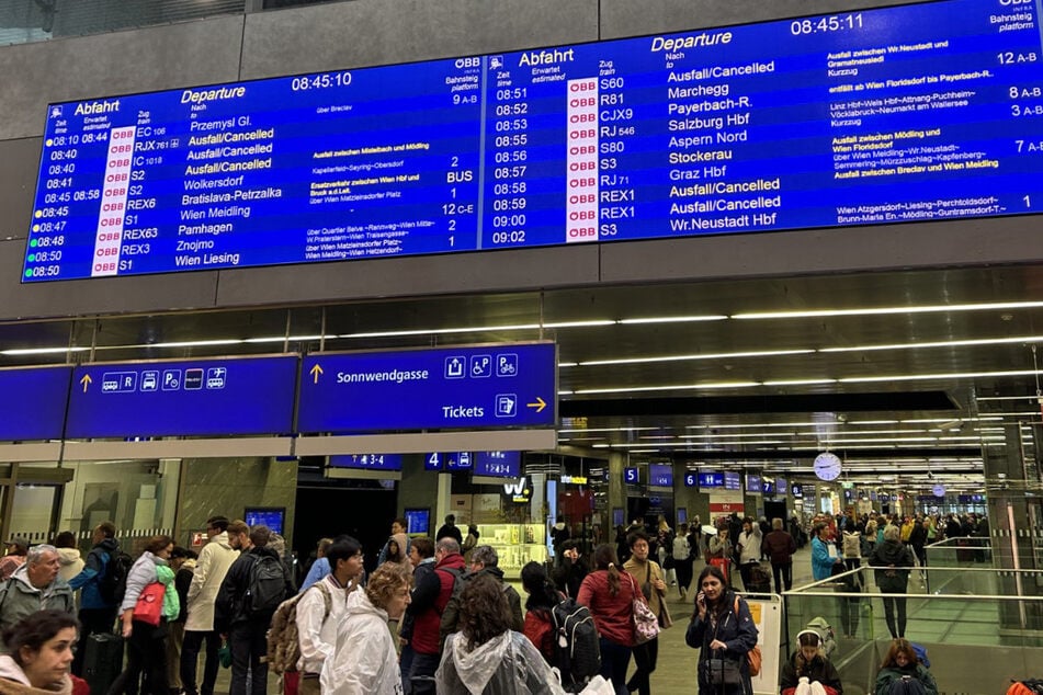 Zugfahrten zwischen Wien und Zielen wie Salzburg und München in Österreich wieder möglich.