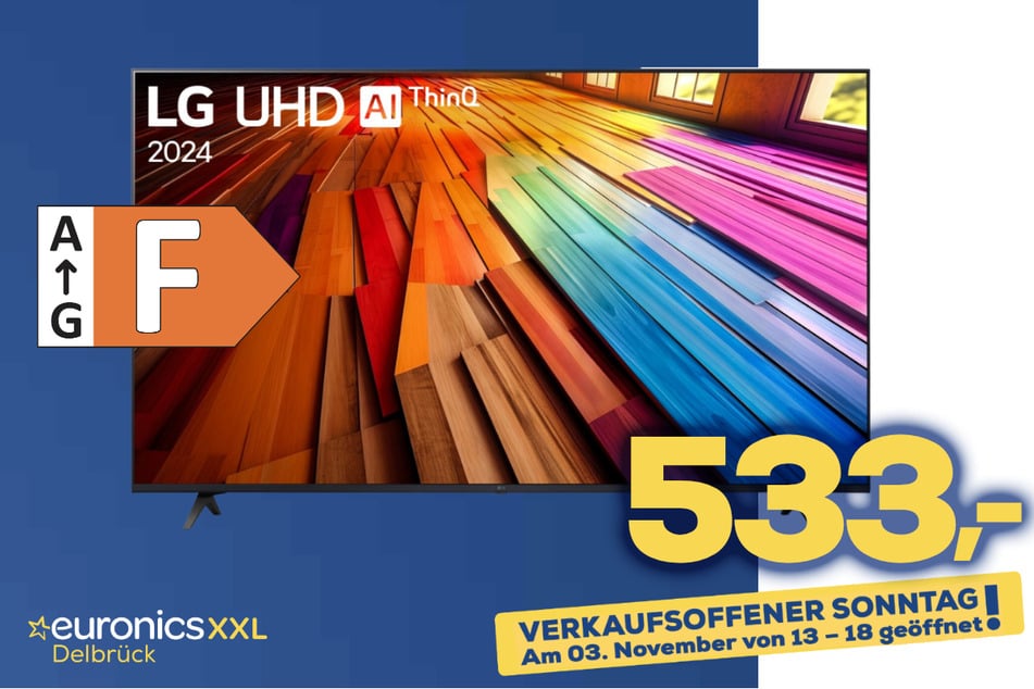 65-Zoll LG-Fernseher für 539 Euro.