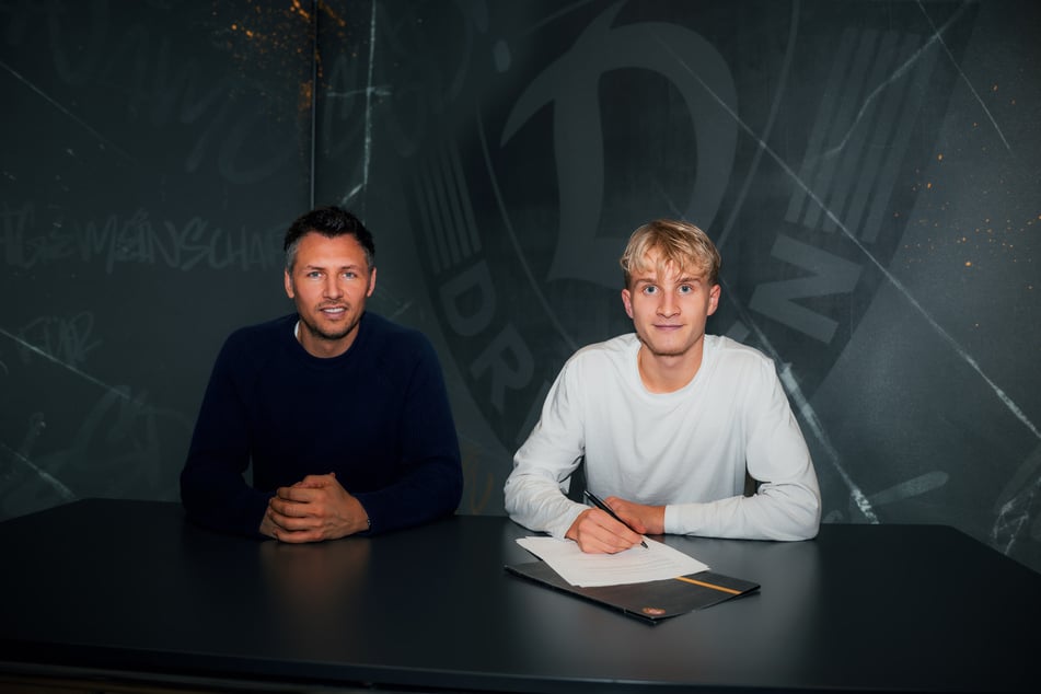 Quentin-Orlando Enold (18, r.) will bei Dynamo den Schritt in den Herrenbereich gehen.