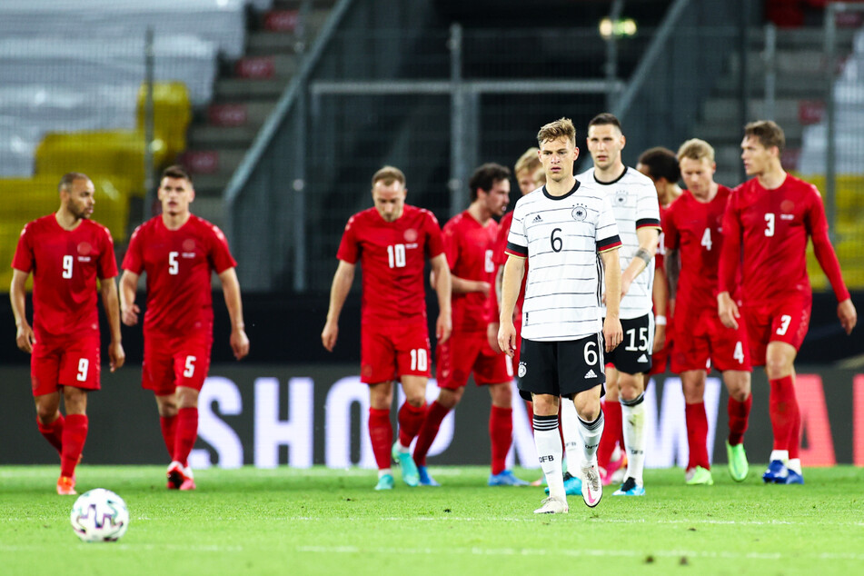 Schon wieder brachte Deutschland eine Führung nicht über die Zeit! Joshua Kimmich (v.) war darüber alles andere als begeistert.