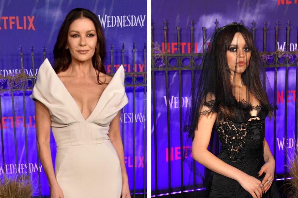 The interesting relationship between Morticia, played by Catherine Zeta-Jones (l.) and Wednesday Addams, played by Jenna Ortega, is expected to play a bigger role in the second season.