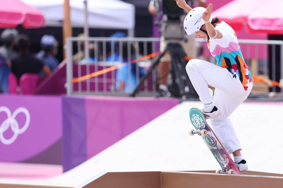 Momiji Nishiya of Japan won the first-ever Olympic gold in women's skateboarding.