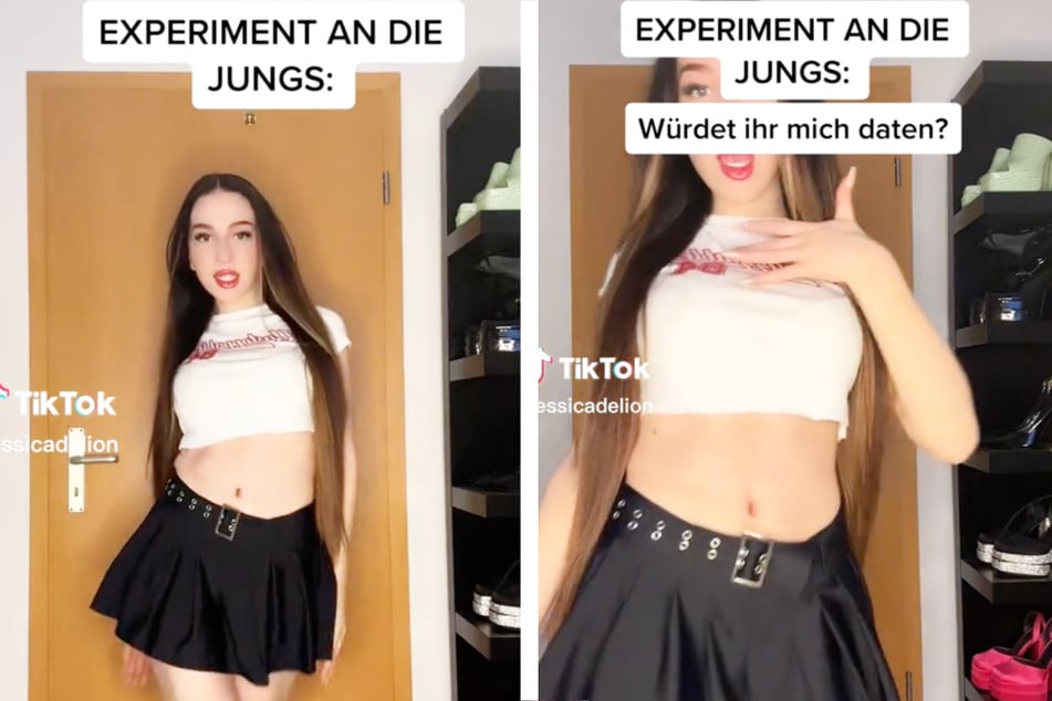 In ihrem jüngsten TikTok-Video startete die 23-Jährige ein "Experiment an die Jungs" mit überraschendem Ausgang.